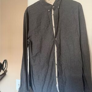 rag & bone Charcoal Button-Front Lightweight Shirt Jacket